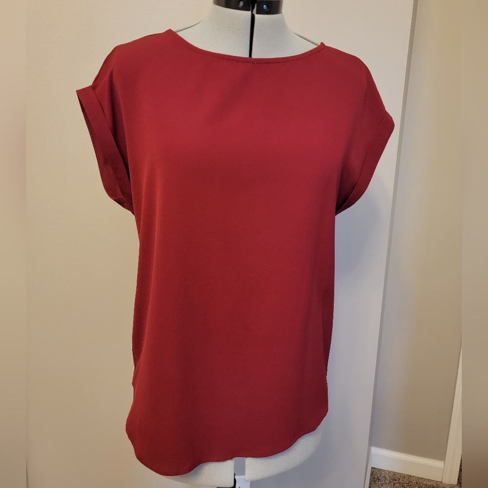 Elegant Burgundy Blouse